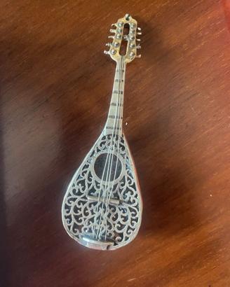 Mandolino in Argento Massiccio 800 Traf, miniatura