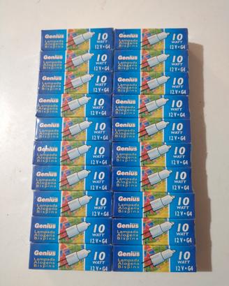 Lotto 20 Lampadine Alogene G4 10W 12V 