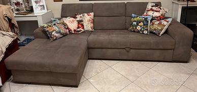 Divano angolare letto e contenitore 