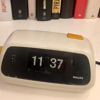 Orologio a cartellini da tavolo Philips anni 70
