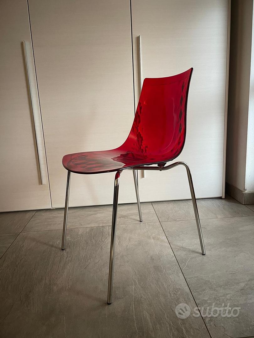 Sedie Calligaris Connubia ice rosse Arredamento e Casalinghi