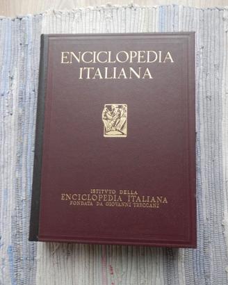 ENCICLOPEDIA TRECCANI 35 VOLUMI 1949 BEN TENUTA