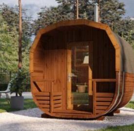 Sauna x 4 persone 44 mm legno termo trattato Delux