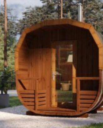 Sauna x 4 persone 44 mm legno termo trattato Delux