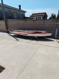 gratis kayak completo di vela, remo, timone