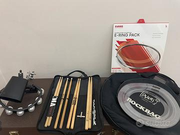 Batteria Tamburo T5 con piatti e accessori