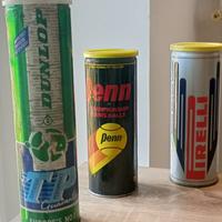 G003 Tubi palline tennis vintage Dunlop, Penn, Pir