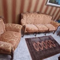 Salotto artigianale stile lombardo anni ’70