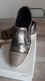 SCARPE SNEAKERS COLOR BRONZO IN VERA PELLE MIS. 40