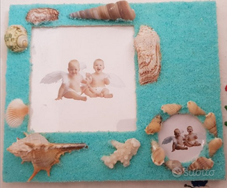 Cornice da tavolo con conchiglie