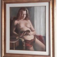 Quadro nudo di donna 1970/75 pittore Evangelista