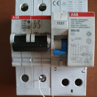 ABB magnetotermico S 252 C10 differenziale DDA 62