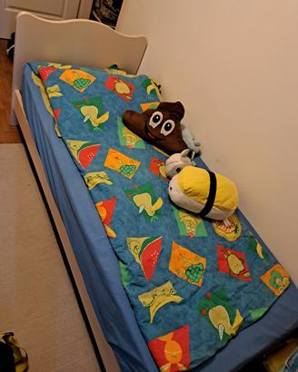 letto singolo con materasso