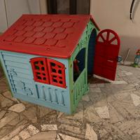 Giochi per bambini(scivolo-casetta-molla)