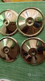 4 Coppe Ruote Fiat 500 epoca in Acciaio Inox e 3 b