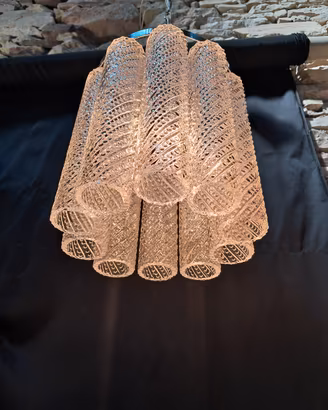 Lampadario in vetro di Murano anni 60