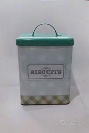 Elegante scatola in latta con un design vintage, p