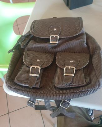 Zaino donna vintage marrone ecopelle - nuovo