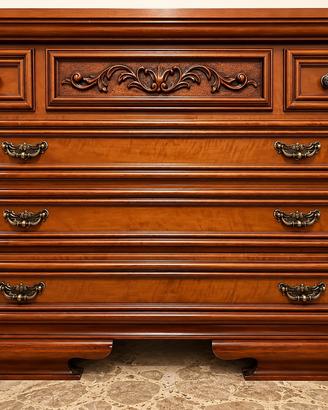 Cassettiera e comodini legno massello