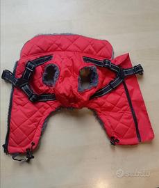 Cappottino per cane foderato in eco pelliccia