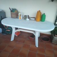 Tavolo da terrazzo / giardino colore bianco