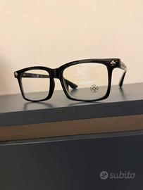 occhiali neri chrome hearts
