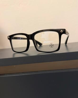 occhiali neri chrome hearts