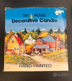 Candela Decorativa “The House” Dipinta a Mano