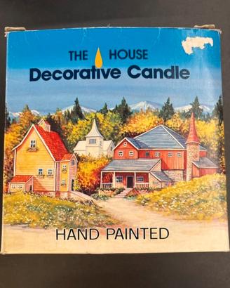 Candela Decorativa “The House” Dipinta a Mano