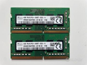 SK Hynix RAM 8GB 2x4GB SODIMM DDR4 2400MHz