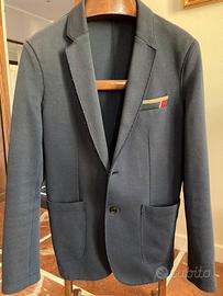 Giacca taglia 48 Zara Man, in cotone, blu