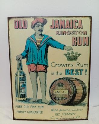 Insegna Vintage di Rum