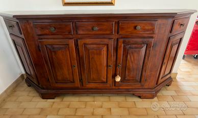 Credenza in noce  povera legno massello