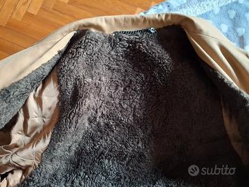 Parka lungo foderato in ecopelliccia