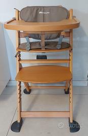 Seggiolone Pappa in Legno nuovo