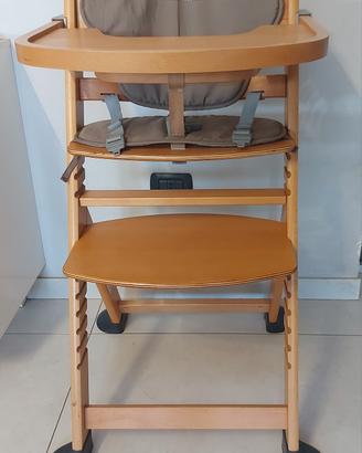 Seggiolone Pappa in Legno nuovo
