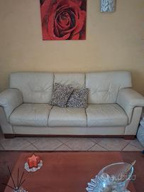 divani 2 e 3 posti in pelle seminuovi