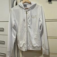 Felpa bianca emporio armani