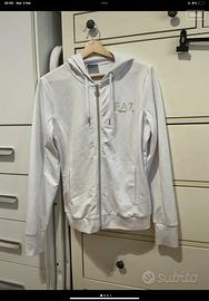 Felpa bianca emporio armani