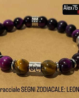 Bracciale artigianele segni zodiacale: LEONE