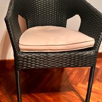 Sedie da  esterno/interno con cuscini