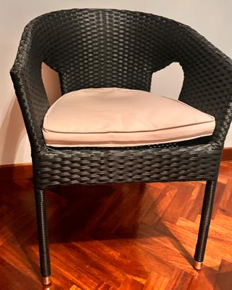 Sedie da  esterno/interno con cuscini