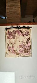 Foulard Vintage 70s. Carré soie/seda chic. Foulard