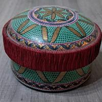 scatola vintage in pate de limoges a micromosaico