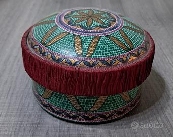 scatola vintage in pate de limoges a micromosaico