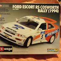 modello burago fiord escort rally repsol kit