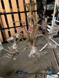 Lampadaio Murano 8 bracci diametro un metro