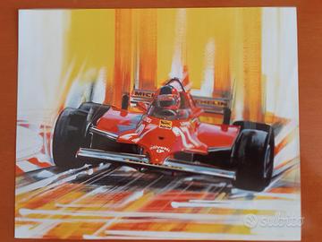 Stampa Gilles Villeneuve 