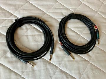 Coppia Cavi Jack Cordial, 6 metri, jack/jack