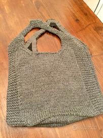 Borsa in pura lana Peru Anni 50 Originale Nuova